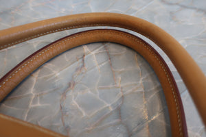HERMES BOLIDE 35 Fjord leather Natural sable 〇Z刻印 Shoulder bag 600060074