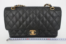 將圖片載入圖庫檢視器 CHANEL/シャネル マトラッセＷフラップＷチェーンショルダーバッグ キャビアスキン ブラック/ゴールド金具 ショルダーバッグ 800100109
