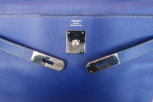 Load image into Gallery viewer, HERMES CANDY KELLY 32 Epsom leather Blue electric/Mykonos □P Engraving Shoulder bag 600110041
