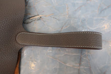 将图片加载到图库查看器，HERMES PICOTIN LOCK CASAQUE MM Clemence leather Etoupe gray/Gold □P刻印 Hand bag 800070093
