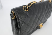 將圖片載入圖庫檢視器 CHANEL/シャネル マトラッセＷフラップＷチェーンショルダーバッグ キャビアスキン ブラック/ゴールド金具 ショルダーバッグ 800100109

