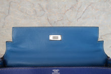 Load image into Gallery viewer, HERMES CANDY KELLY 32 Epsom leather Blue electric/Mykonos □P Engraving Shoulder bag 600110041
