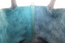 将图片加载到图库查看器，HERMES PICOTIN LOCK CASAQUE MM Clemence leather Deep blue/Vert bosphore Y刻印 Hand bag 600090226
