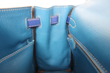 Load image into Gallery viewer, HERMES CANDY KELLY 32 Epsom leather Blue electric/Mykonos □P Engraving Shoulder bag 600110041
