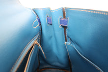 Load image into Gallery viewer, HERMES CANDY KELLY 32 Epsom leather Blue electric/Mykonos □P Engraving Shoulder bag 600110041
