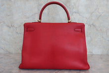 将图片加载到图库查看器，HERMES  KELLY 35 Gulliver leather Chevre myzore goatskim □G刻印 Shoulder bag 800060020
