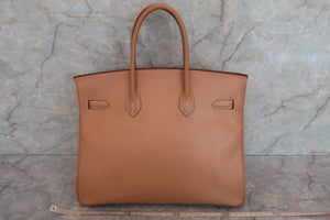 HERMES BIRKIN 35 Graine Couchevel leather Natural □A Engraving Hand bag 600070135