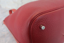 将图片加载到图库查看器，HERMES PICOTIN LOCK TOUCH GM Clemence leather/Swift leather Rouge H/Brique □R刻印 Hand bag 600090275
