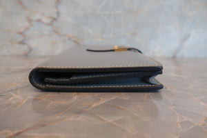 HERMES／エルメス ベアンスフレ ヴォーエプソン グレー □A刻印 財布 700080094