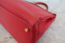 将图片加载到图库查看器，HERMES  KELLY 35 Gulliver leather Chevre myzore goatskim □G刻印 Shoulder bag 800060020
