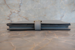 HERMES／エルメス ベアンスフレ ヴォーエプソン グレー □A刻印 財布 700080094