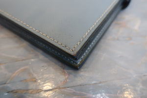 HERMES／エルメス ベアンスフレ ヴォーエプソン グレー □A刻印 財布 700080094