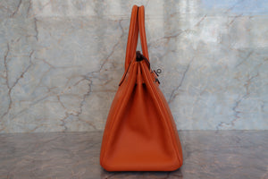 HERMES BIRKIN 30 Epsom leather Orange □K Engraving Hand bag 700090175