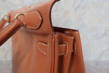 Load image into Gallery viewer, HERMES KELLY 28 Box carf leather Natural Hand bag 600090145
