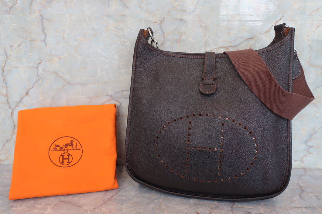 HERMES／エルメス エブリン1GM フィヨルド エベーヌ □C刻印 ショルダーバッグ 700110027