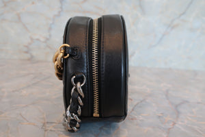 CHANEL/シャネル シャネル19マトラッセラウンドチェーンショルダーバッグ ラムスキン ブラック/ゴールド金具/シルバー金具 ショルダーバッグ 700060099