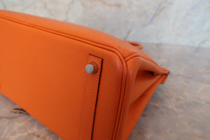 HERMES BIRKIN 30 Epsom leather Orange □K Engraving Hand bag 700090175