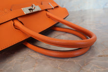 Load image into Gallery viewer, HERMES BIRKIN 30 Epsom leather Orange □K Engraving Hand bag 700090175
