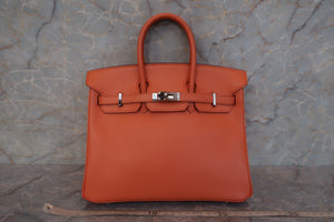 HERMES BIRKIN 25 Epsom leather Mango □P刻印 Hand bag 600090260