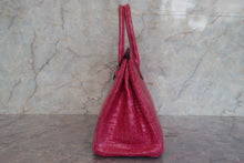 Load image into Gallery viewer, HERMES BIRKIN 30 Crocodile Porosus Fuschia pink □K Engraving Hand bag 700120067
