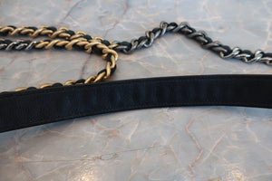 CHANEL/シャネル シャネル19マトラッセラウンドチェーンショルダーバッグ ラムスキン ブラック/ゴールド金具/シルバー金具 ショルダーバッグ 700060099