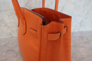 HERMES BIRKIN 30 Epsom leather Orange □K Engraving Hand bag 700090175