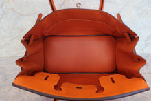 Load image into Gallery viewer, HERMES BIRKIN 30 Epsom leather Orange □K Engraving Hand bag 700090175
