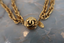 Load image into Gallery viewer, CHANEL CC mark necklace Gold plate Gold Necklace 600040085
