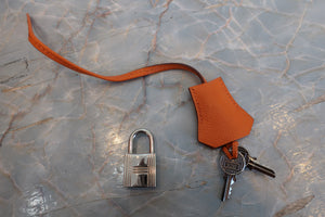 HERMES BIRKIN 30 Epsom leather Orange □K Engraving Hand bag 700090175