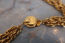 Load image into Gallery viewer, CHANEL CC mark necklace Gold plate Gold Necklace 600040085
