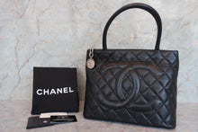 將圖片載入圖庫檢視器 CHANEL/シャネル 復刻トート キャビアスキン ブラック/シルバー金具 トートバッグ 700060030
