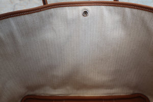 HERMES  GARDEN PARTY PM Negonda leather Gold □K刻印 Tote bag 700010072