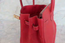 将图片加载到图库查看器，HERMES BIRKIN 35 Clemence leather Rouge garance □I刻印 Hand bag 600070137
