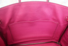 Load image into Gallery viewer, HERMES BIRKIN 30 Crocodile Porosus Fuschia pink □K Engraving Hand bag 700120067
