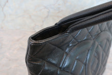 將圖片載入圖庫檢視器 CHANEL/シャネル 復刻トート キャビアスキン ブラック/シルバー金具 トートバッグ 700060030
