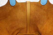 将图片加载到图库查看器，HERMES PICOTIN LOCK ECLAT PM Clemence leather/Swift leather Jaune ambre/Celeste C刻印 Hand bag 800080199
