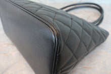 將圖片載入圖庫檢視器 CHANEL/シャネル 復刻トート キャビアスキン ブラック/シルバー金具 トートバッグ 700060030
