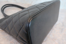 將圖片載入圖庫檢視器 CHANEL/シャネル 復刻トート キャビアスキン ブラック/シルバー金具 トートバッグ 700060030
