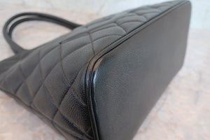 CHANEL/シャネル 復刻トート キャビアスキン ブラック/シルバー金具 トートバッグ 700060030