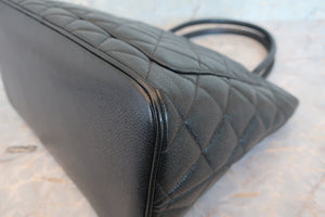 CHANEL/シャネル 復刻トート キャビアスキン ブラック/シルバー金具 トートバッグ 700060030