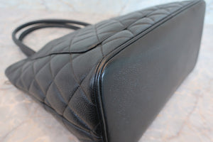 CHANEL/シャネル 復刻トート キャビアスキン ブラック/シルバー金具 トートバッグ 700060030