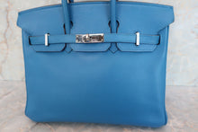 将图片加载到图库查看器，HERMES BIRKIN 25 Epsom leather Mykonos □O刻印 Hand bag 600070136
