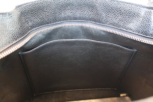 CHANEL/シャネル 復刻トート キャビアスキン ブラック/シルバー金具 トートバッグ 700060030