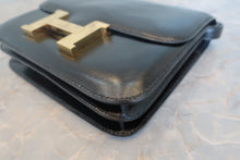Load image into Gallery viewer, HERMES CONSTANCE MINI Box carf leather Black Shoulder bag 700120115

