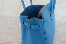 Load image into Gallery viewer, HERMES BIRKIN 25 Epsom leather Mykonos □O Engraving Hand bag 600070136
