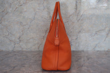 将图片加载到图库查看器，HERMES BOLIDE 35 Clemence leather Orange □G刻印 Hand bag 600080197
