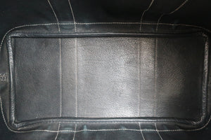 HERMES GARDEN PARTY PM Toile officier/Leather Black □G Engraving Tote bag 600050091