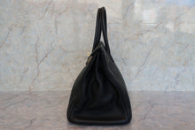 Load image into Gallery viewer, HERMES BIRKIN 35 Clemence leather Black Hand bag 700050262
