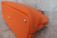 将图片加载到图库查看器，HERMES BOLIDE 35 Clemence leather Orange □G刻印 Hand bag 600080197
