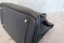 Load image into Gallery viewer, HERMES BIRKIN 35 Clemence leather Black Hand bag 700050262
